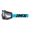 Gogle motocyklowe IMX Dust Black Matt/Blue - Szyba Dark Smoke + Clear (2 Szyby W Zestawie)