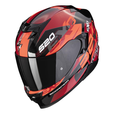 Kask motocyklowy SCORPION EXO-520 EVO AIR COVER BLACK/RED czarny czerwony