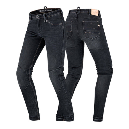 Damskie jeansy motocyklowe Shima DEVON czarny