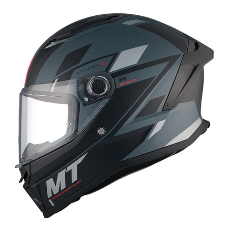Kask motocyklowy MT STINGER 2 ZIVZE MATT BLACK/GREY czarny szary