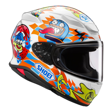 Kask motocyklowy SHOEI NXR2 YAGYO TC-2 biały pomarańczowy niebieski