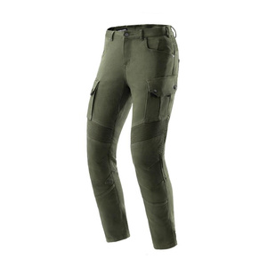 Jeansy motocyklowe REBELHORN FASTER OLIVE GREEN zielony