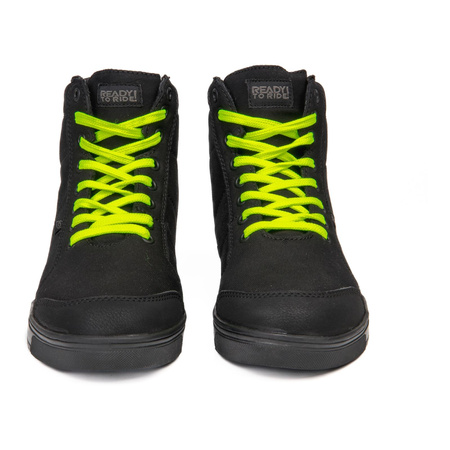 Buty motocyklowe miejskie OZONE TOWN czarne żółte fluo