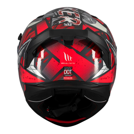 Kask motocyklowy MT BRAKER SV FURY BLACK/GREY/RED