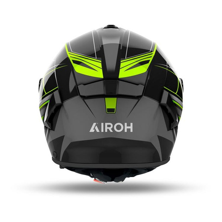 Kask motocyklowy AIROH SPARK 2 SHADOW YELLOW GLOSS żółty fluo szary
