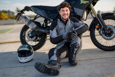 Spodnie motocyklowe tekstylne Shima JET szary