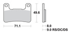 SBS KLOCKI HAMULCOWE KH379 TRACK AND SPORT SINTER KOLOR ZŁOTY PASUJE DO: SUZUKI GSX-R 600/750/100/1300 PRZÓD (ZAMIENIA MIESZANKĘ RS)