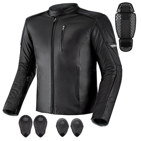 Kurtka motocyklowa skórzana Shima HUNTER+ 2.0 czarny