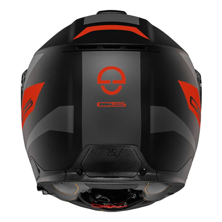 Kask motocyklowy SCHUBERTH C5 ECE ECLIPSE ANTHRACITE czarny grafitowy czerwony