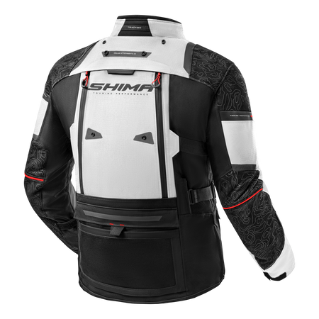 Kurtka motocyklowa SHIMA TRACKER LIGHT GREY szary