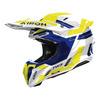 Kask cross AIROH TWIST 3 DYNASTY BLUE YELLOW GLOSS biały niebieski żółty