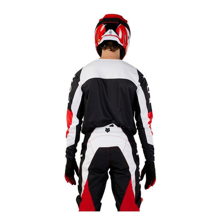 Bluza koszulka motocyklowa rowerowa cross offroad mtb FOX 180 Nitro Fluo czerwony