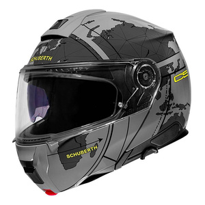 Kask motocyklowy SCHUBERTH C5 ECE GLOBE GREY szary czarny żółty fluo
