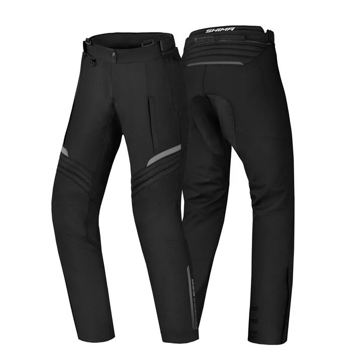 Damskie spodnie motocyklowe tekstylne miejskie/turystyczne Shima RUSH PANT czarny