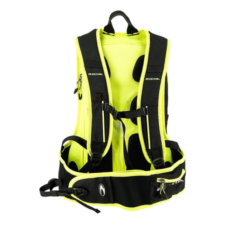Plecak motocyklowy RICHA PADDOCK FLUO czarny żółty fluo