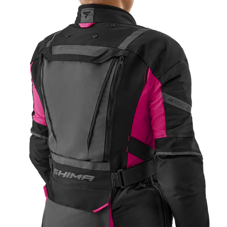 Damska kurtka motocyklowa tekstylna Shima HERO 2.0 różowy