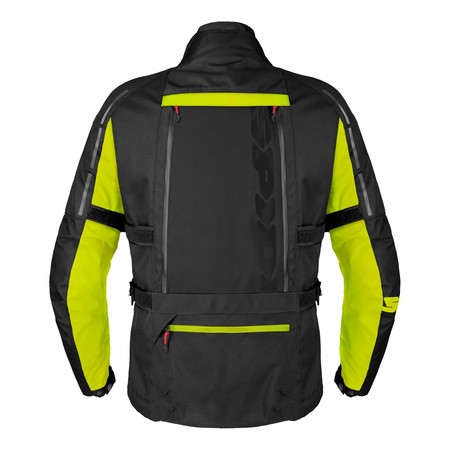 Kurtka motocyklowa tekstylna SPIDI 4 SEASON V3 YELLOW FLUO czarny żółty fluo