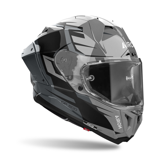 Kask motocyklowy AIROH GP800 Master Metaliczny