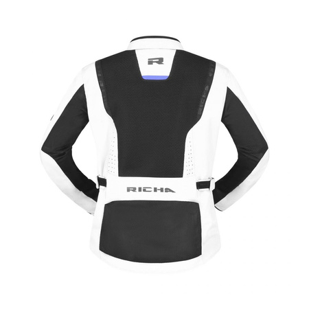 Kurtka motocyklowa tekstylna RICHA MONACO MESH WP LIGHT GREY szary