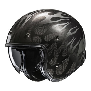 Kask otwarty HJC V31 FIRO BLACK czarny
