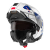 Kask motocyklowy SCHUBERTH C5 ECE GLOBE BLUE biały niebieski czerwony
