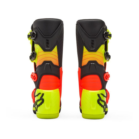Buty motocyklowe cross dziecięce FOX JUNIOR COMP ORANGE/YELLOW pomarańczowy żółty