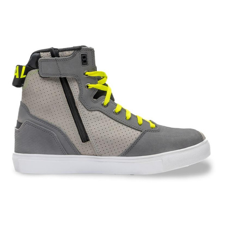 Buty motocyklowe trampki Rebelhorn VANDAL szary-czarny-żółty fluo
