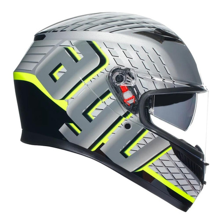 Kask motocyklowy AGV K3 FORTIFY GREY/BLACK/FLUO YELLOW szary żółty fluo czarny