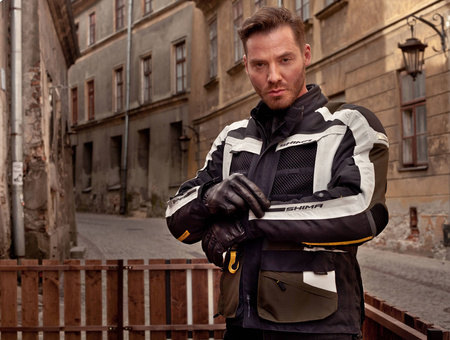 Rękawice motocyklowe turystyczne Shima REVOLVER czarny