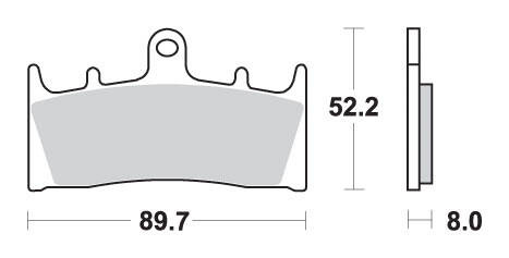 SBS KLOCKI HAMULCOWE KH188 STREET EXCEL SINTER KOLOR ZŁOTY