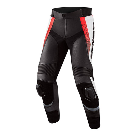 Spodnie motocyklowe skórzane Shima STR 2.0 czerwone