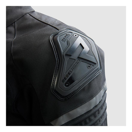 Kurtka motocyklowa tekstylna sportowa/miejska Rebelhorn VANDAL MESH czarny