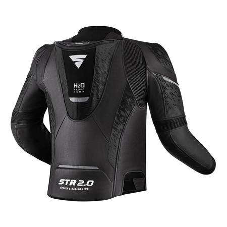 Kurtka motocyklowa skórzana Shima STR 2.0 czarny/czerwony