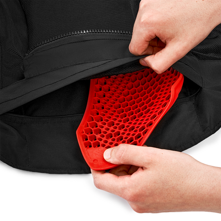Kurtka motocyklowa tekstylna miejska Shima MESH PRO 2.0 czerwony