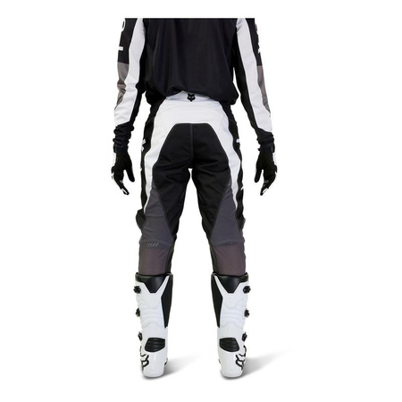 Dziecięce spodnie motocyklowe cross offroad FOX 180 Nitro czarny/szary Junior