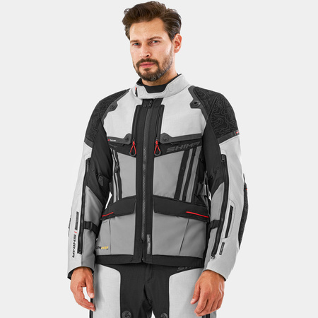 Kurtka motocyklowa SHIMA TRACKER LIGHT GREY szary
