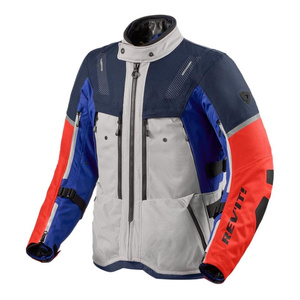 Kurtka motocyklowa tekstylna REVIT SAND 5 H2O SIVLER/BLUE srebrny niebieski