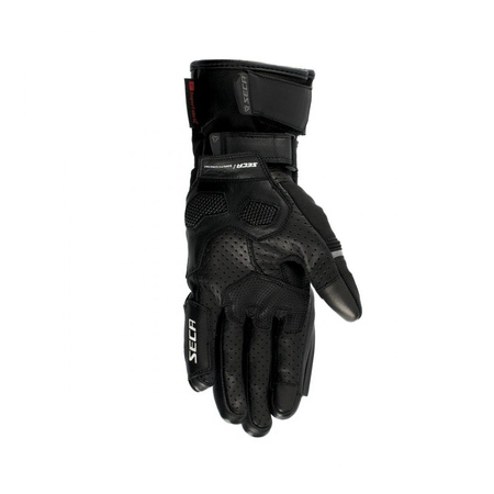 Rękawice motocyklowe damskie SECA COMPASS LADY BLACK czarny