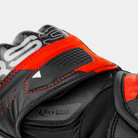 Rękawice motocyklowe SHIMA RS-3 RED FLUO czarny czerwony fluo