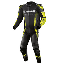 Kombinezon motocyklowy dwuczęściowy SHIMA STR 2.0 BLACK/YELLOW FLUO czarny żółty fluo