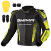 Kurtka motocyklowa skórzana sportowa Shima STR 2.0 czarny/fluo