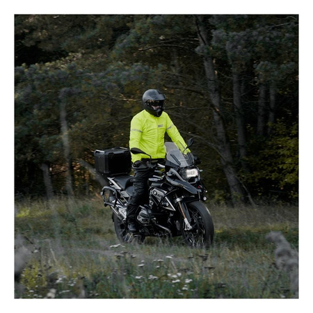 Kurtka przeciwdeszczowa odblaskowa motocyklowa Rebelhorn OCEAN żółty fluo unisex