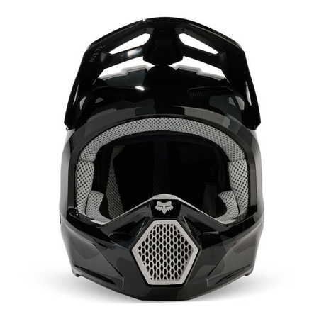 Kask dla dzieci motocyklowy cross offroad mtb FOX V1 Bnkr czarny Camo