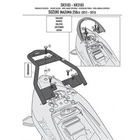 KAPPA Stelaż kufra motocyklowego centralnego SUZUKI INAZUMA 250 (12-15) ( BEZ PŁYTY )