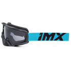 Gogle motocyklowe IMX Dust Black Matt/Blue - Szyba Dark Smoke + Clear (2 Szyby W Zestawie)