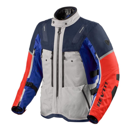 Kurtka motocyklowa tekstylna REVIT SAND 5 H2O SILVER/BLUE srebrny niebieski