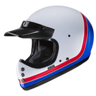 Kask motocyklowy integralny custom cruiser HJC V60 Scoby biały/czerwony/niebieski