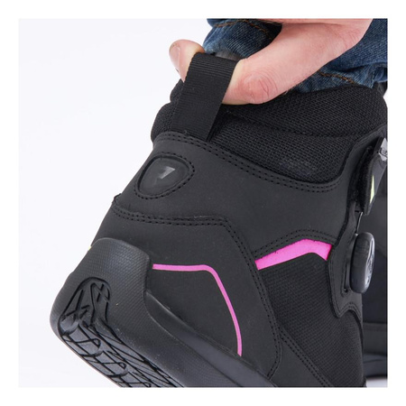 Damskie buty krótkie motocyklowe krótkie Rebelhorn SPARK II czarny-różowy