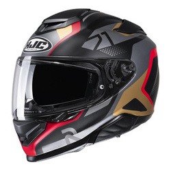 Kask motocyklowy integralny HJC RPHA 71 Hapel czarny/czerwony/brązowy