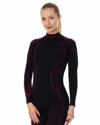Bluza termoaktywna damska BRUBECK COOLER – amarantowa
